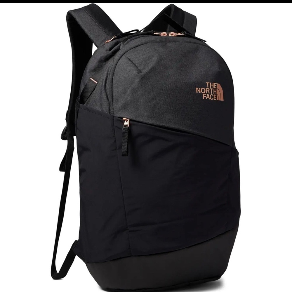 The North Face Black and Gold Backpack